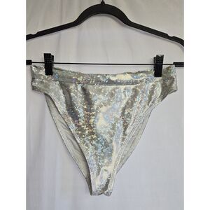 Dippin' Daisy's Holographic Silver Bikini Bottoms